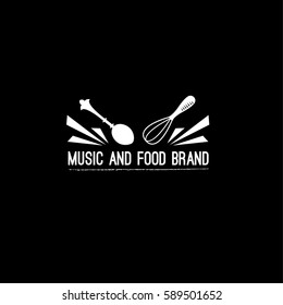 Kitchen vector logo design template