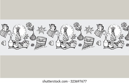  kitchen vector ornament