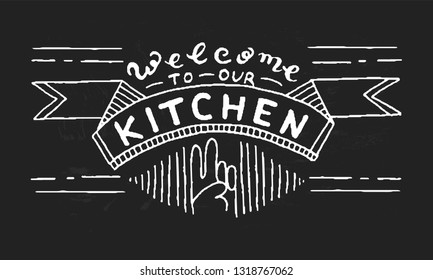 Kitchen Wall art. White and black food poster. Vector vegan art,