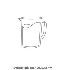 Kitchen Water Jug Line Icon