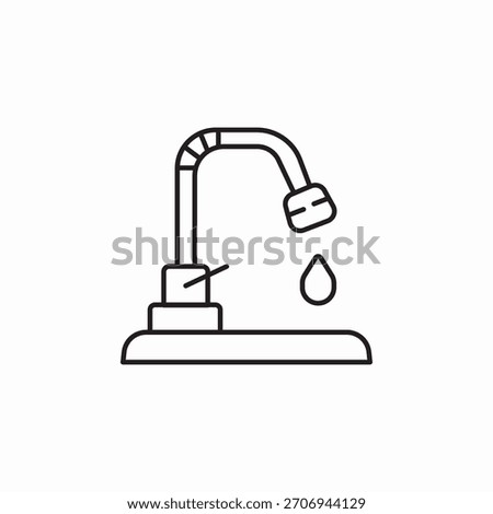 kitchen water tap icon sign vector