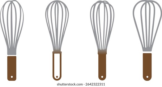 Kitchen Whisk Colorful Vector Design Collection