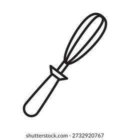 Ícone de linha de uísque de cozinha, ícone de design plano de uísque..eps