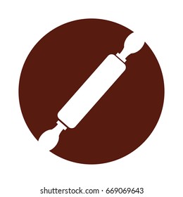 kitchen wooden roller icon