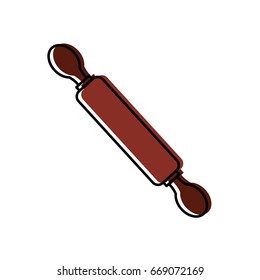 kitchen wooden roller icon