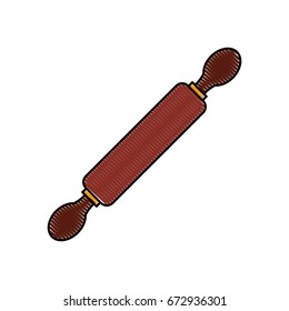 kitchen wooden roller icon