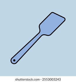 Kitchen wooden spatula vector isolated icon. Kitchen appliances. Graph symbol for cooking web site design, logo, app, UI