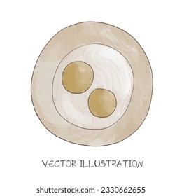 kitchenware for bakery watercolor vector illustration 
