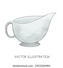 utensilios de cocina para la ilustración vectorial de acuarela de panadería