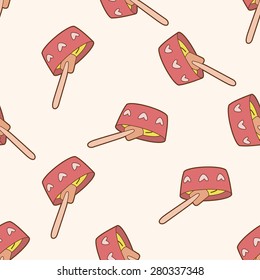 kitchenware baking bowl , cartoon seamless pattern background