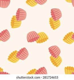 kitchenware baking mold , cartoon seamless pattern background