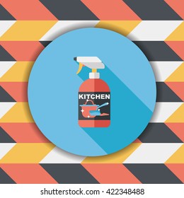 kitchenware bottle soap flat icon with long shadow,eps10