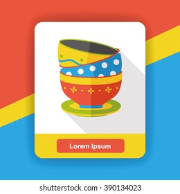 kitchenware bowl flat icon