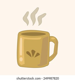 kitchenware cup theme elements vector,eps