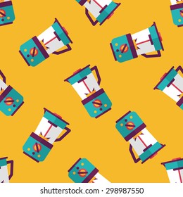 kitchenware electric juicer flat icon,eps10 seamless pattern background