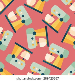 kitchenware electronic beater flat icon,eps10 seamless pattern background
