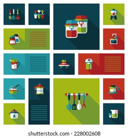 Kitchenware flat app ui background,eps10