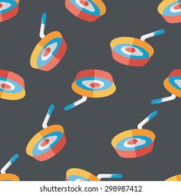 kitchenware frying pan and shovel flat icon,eps seamless pattern background