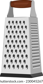 Kitchenware. Grater for vegetables. Isolated on white.