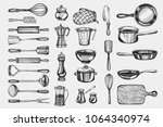 Kitchenware. Hand-drawn cooking icons