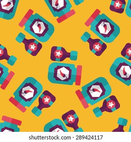 kitchenware hot sauce flat icon,eps10 seamless pattern background