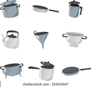 Kitchenware icon collection.