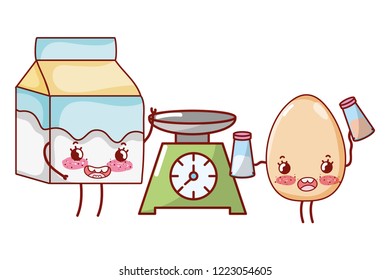 kitchenware and ingredients cartoon