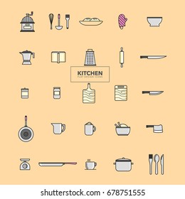 Kitchenware Isolated Icons