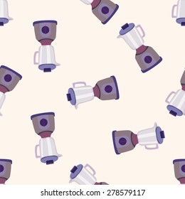 kitchenware juicer, cartoon seamless pattern background