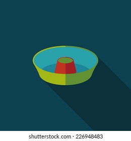 kitchenware juicer flat icon with long shadow,eps10