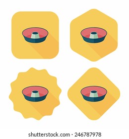 kitchenware juicer flat icon with long shadow,eps10