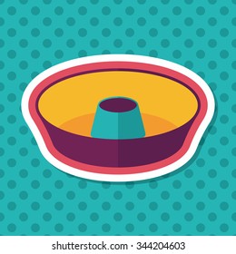 kitchenware juicer flat icon with long shadow,eps10
