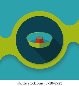 kitchenware juicer flat icon with long shadow,eps10