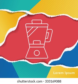 kitchenware juicer line icon