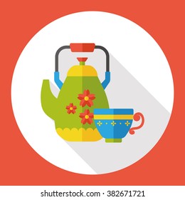 kitchenware kettle flat icon