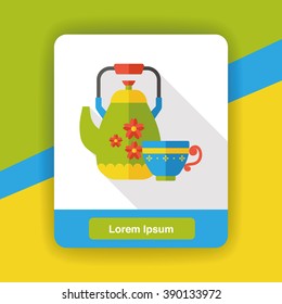 kitchenware kettle flat icon