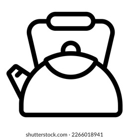 Kitchenware kettle icon outline vector. Water electric. Steam boiler