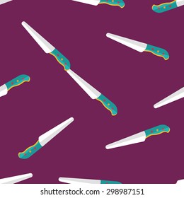 kitchenware knife flat icon,eps10 seamless pattern background