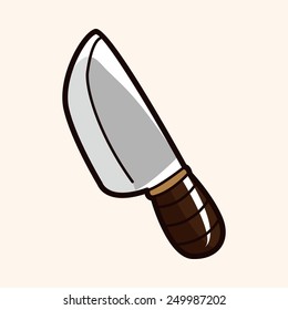kitchenware knife theme elements vector,eps