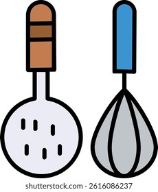 Kitchenware Line Vector Icon Design