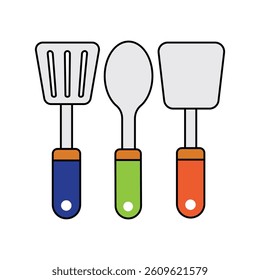 kitchenware lineal color line icon with white background vector stock illustration