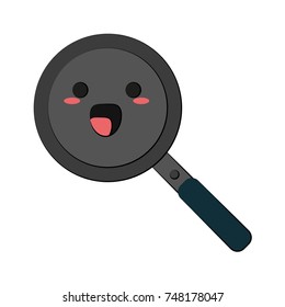 Kitchenware pan isolated cute kawaii cartoon