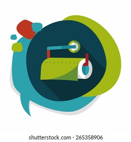 kitchenware paper flat icon with long shadow,eps10