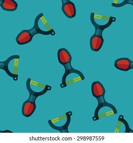 kitchenware peeler flat icon,eps10 seamless pattern background