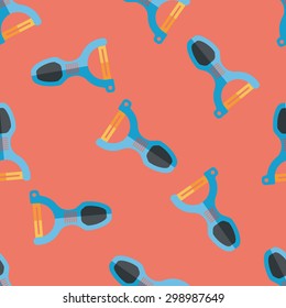 kitchenware peeler flat icon,eps10 seamless pattern background
