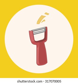 kitchenware peeler theme elements vector,eps