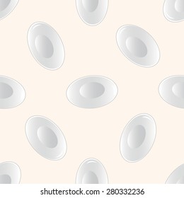 kitchenware plate , cartoon seamless pattern background