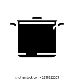 vectores de icono de glifo de cocina de utensilios de cocina. señal de cocina de utensilios de cocina. ilustración de símbolo aislado