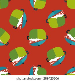 kitchenware pot flat icon,eps10 seamless pattern background