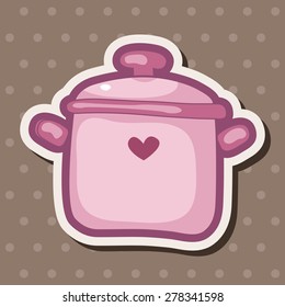 kitchenware pot theme elements